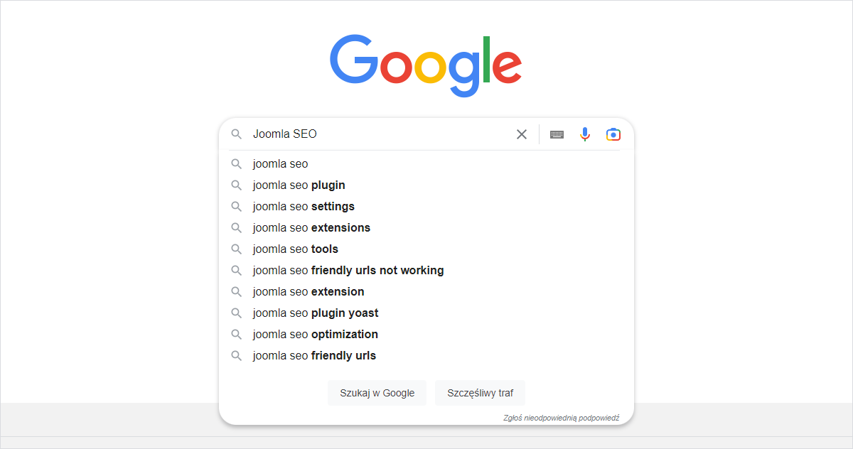 Screen wyszukiwarki Google